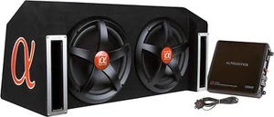 Alphasonik APP122 12" 1500W Dual Subwoofer Car Bass with Amplifier & Install Kit - Picture 1 of 6
