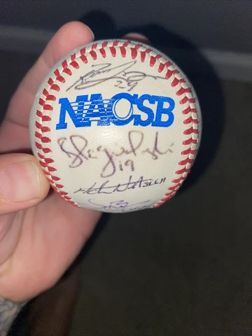 Cape Cod Baseball League Autographed NACSB ball  US Military  All Stars Cover