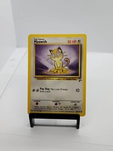 Pokemon TCG Meowth Base Set 2 Unlimited 80/130 1999 WOTC Vintage - Picture 1 of 2