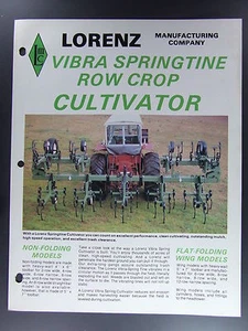 Lorenz Vibra Springtine fila cultivador distribuidores folleto tractor agricultura - Imagen 1 de 2