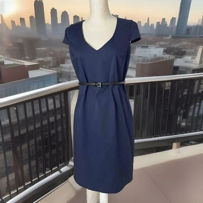 Kleid M Elegant Kurzarm Blau - Bild 1 von 4