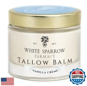 White Sparrow Farmacy Organic Grass Fed Tallow Balm - (Vanilla Crème) Organic - Picture 1 of 5