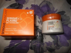 SERIOUS SKINCARE C RESTAURATION SERIOUS C3 PLASMA RESTAURATION NACHTCREME 1,7 OZ NEU IM KARTON - Bild 1 von 5