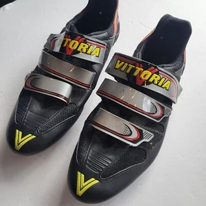 Vittoria Clásico Suela de Nylon Ciclismo Bicicleta Zapato Negro EU 42 US 8.5 - Imagen 1 de 11
