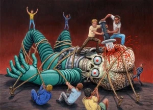 ORIGINAL FINAL ART 2017 MARS ATTACK THE REVENGE #43 by LAYRON DeJARNETTE - Bild 1 von 2