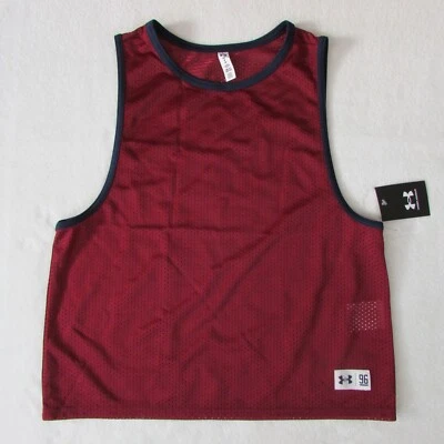 Camiseta sin mangas Under Armour retro de malla roja profunda para mujer 1372383 626 Foto 1 de 4
