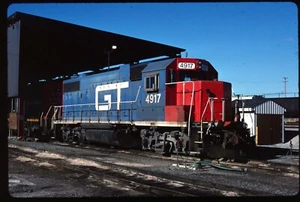 Original Rail Slide - GTW Grand Trunk Western 4917 Flatrock MI 2-21-1999 - Picture 1 of 1