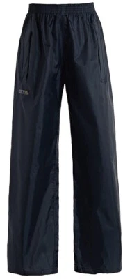 REGATTA Niños STORMBREAK 100'% Impermeable Sobrevestido - AZUL MARINO - 28 W Edad 14 Foto 1 de 3