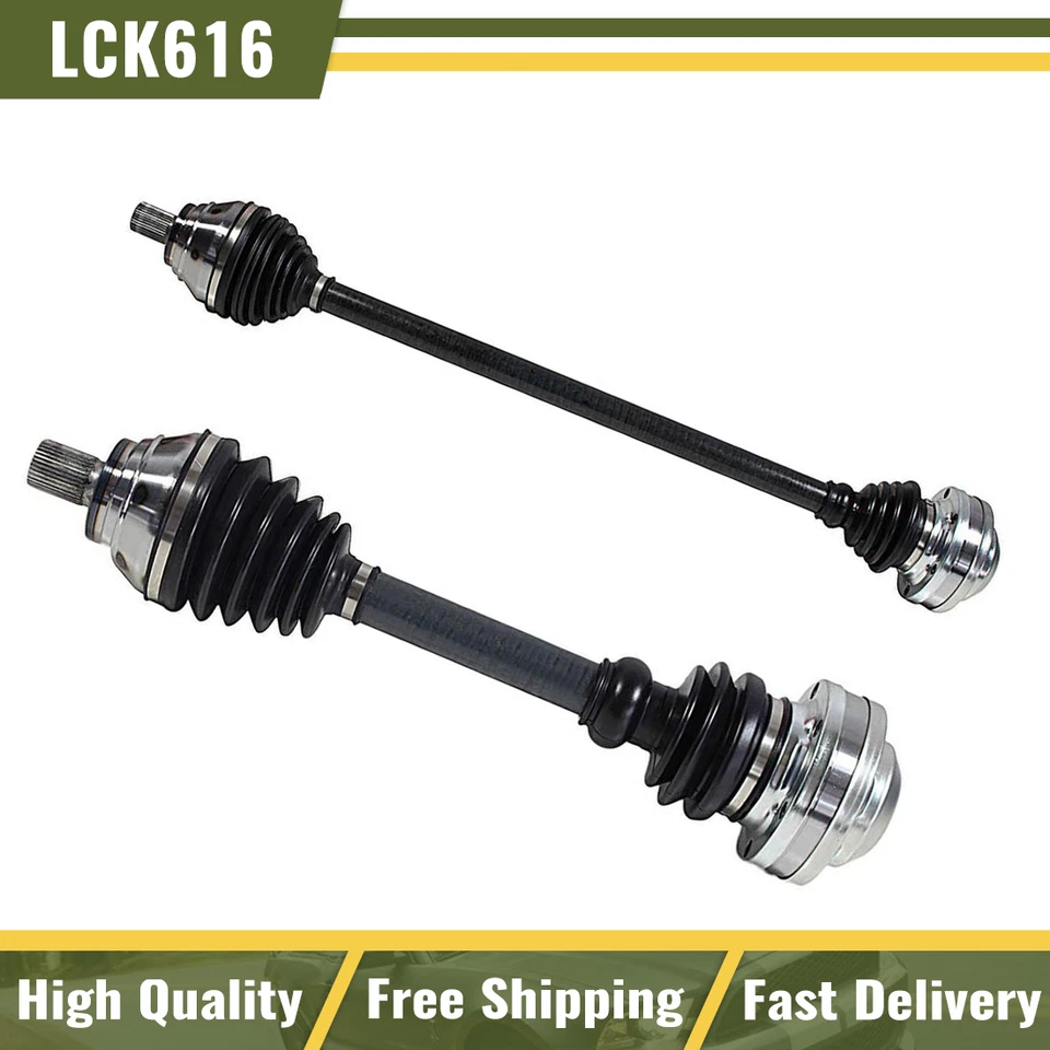 For 2006-2010 Volkswagen GTI Turbo Front Left & Right Pair CV Axle Shaft - Image 1 of 4