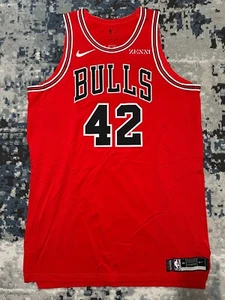 18-19 Robin Lopez game worn Chicago Bulls red jersey, 56+6 - Picture 1 of 4