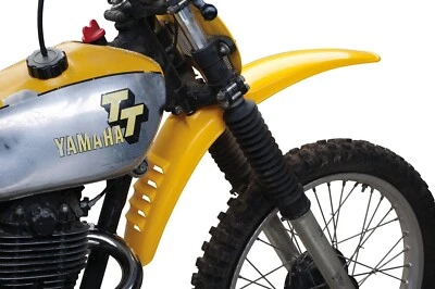 New Yamaha Competition Yellow Vented Front Fender For XT500 TT500 F-12 - Image 1 of 3