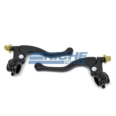 Honda Style Cable Shorty Lever Set Brake,Clutch  Aluminum 7/8" - Image 1 of 2