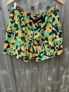 Nike Swim Cargo Shorts Size Large Men's Camo Pattern Swimwear Green Pockets New - Picture 1 of 8