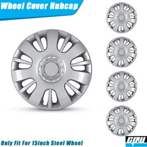 15'' Wheel Covers Snap-On Auto Tire Rim Replacement Hub Caps For 15” Hub Caps - Picture 1 of 10