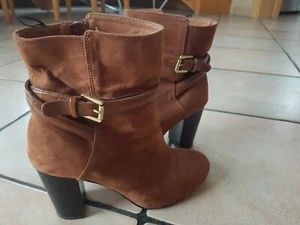 Neue Damenstiefeletten in cognacfarben Gr. 39 - Bild 1 von 6