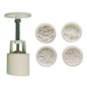 Plastic Material Mooncake Mold Stamp Cookie Moon Cake Mold for Creative Flower S - Picture 1 of 8