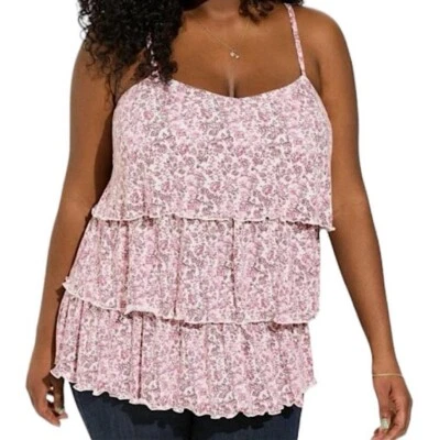 Cami TORRID Heritage Slub cuello cuadrado en capas nueva con etiquetas talla 1X Foto 1 de 4