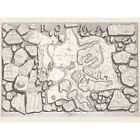 Map Piranesi 1756 Roman Antiquities Rome City Fragment Plan Large Wall Art Print