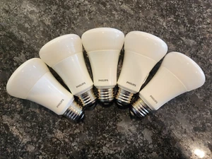 (5) Philips LED 11W 2700K Dimmable Soft White A19 light bulb, FREE SHIPPING - Picture 1 of 2