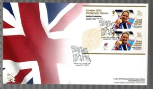 GB 2012 LONDRA GIOCHI PARALIMPICI FDC - HEATHER FREDERIKSEN NUOTO 100M B/STROKE - Foto 1 di 1