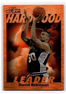 1997 Fleer #24 David Robinson Flair Hardwood Leaders NM - Image 1 of 2