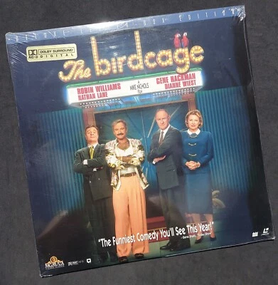 THE BIRDCAGE LaserDisc Movie Robin Williams Letterbox Factory SEALED NEW - Imagem 1 de 2