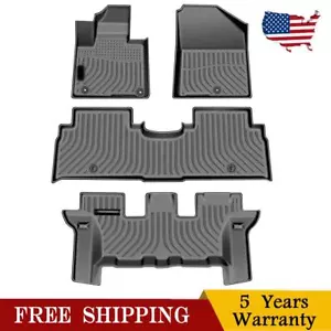 Floor Mats For 2016 2017 2018 2019 2020 Kia Sorento All Weather TPE Rubber - Picture 1 of 8