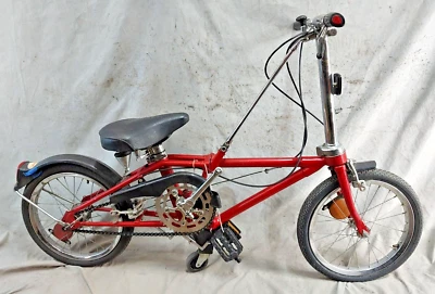 Bicicleta plegable Dahon Folder 1986 ruedas de 16" Sturmey Archer 3 velocidades acero envío a EE. UU. Foto 1 de 4