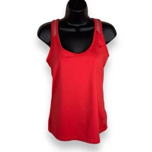 Medium Coral Athletic Tank Old Navy Built In Bra Red/Orange Stretch Fitted - Picture 1 of 11