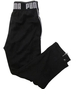 Kid's Puma Sport Sweat pants, New Black White Life Style Soccer Pants Sz 4T - Picture 1 of 4