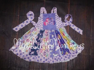 NEW Boutique My Little Pony Girls Panel Twirl Dress - Picture 1 of 6