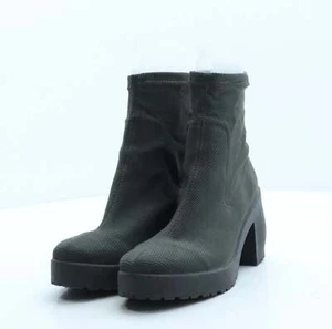 Topshop Womens Green Polyester Sock Boot UK 4 EU 37 - Picture 1 of 12