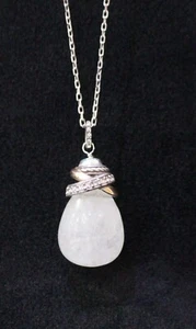 Brighton Neptune's Rings Crystal Quartz Necklace Brand New With Pouch & Box - Picture 1 of 6