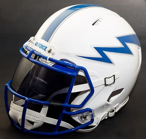 *CUSTOM* AIR FORCE FALCONS NCAA Riddell SPEED Full Size Replica Football Helmet Cover