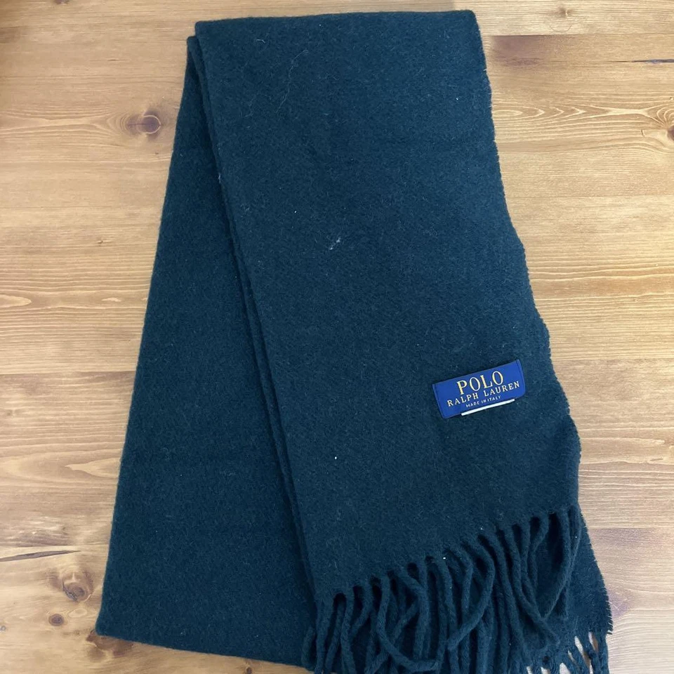 Ralph Lauren Men Scarf Polo Green Muffler Limited Edition VHTF Rare Elegant Styl - Image 1 of 1