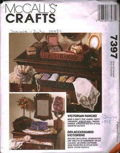 7397 McCalls Schnittmuster Wohndeko Waschtisch Tablett Taschentuch Organizer Schmuck Rolle - Bild 1 von 2