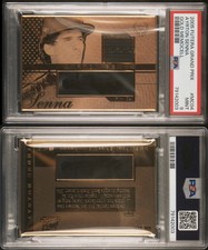 2005 Futera Grand Prix Ayrton Senna Gold Memocell MC04 PSA 9 F1 Formula 1 Card