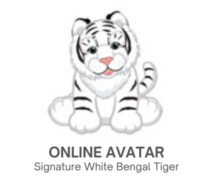 Webkinz Classic Signature Blanco Tigre de Bengala Solo código para mascotas - Imagen 1 de 2