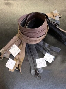 18" Nylon 2-way Separating Zippers with Stylized Metal Pulls - Picture 1 of 3
