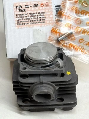 ОРИГИНАЛЬНЫЙ ЦИЛИНДР STIHL С ПОРШНЕВЫМ КОМПЛЕКТОМ 1129 020 1201 ДЛЯ 020 T 40 мм ПОДЛИННЫЙ СБОР - Изображение 1 из 4