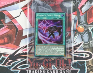 Yugioh Spell Card Barian's Chaos Draw LED9-EN005 1st Edition Super Rare - Picture 1 of 2