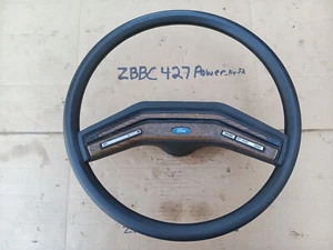 74 86 f150 f250 f100 truck van car black steering wheel OEM NICE COND woodgrain - Picture 1 of 10