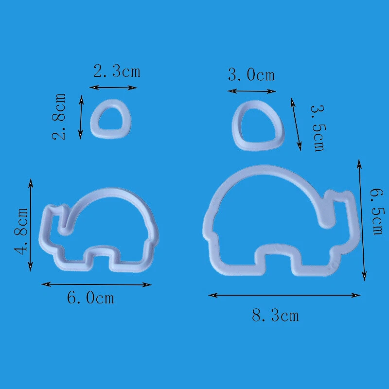 Cortadores de galletas ELEPHANT Molde de molde de pastel de galleta fondant **VENDEDOR BRITÁNICO** - Imagen 1 de 1