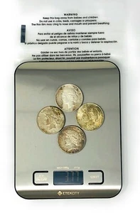 3.77 OZ. 90% Silver Four US Silver Peace Dollar Coins Various Dates -Lot 3 - Picture 1 of 1