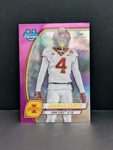 2024 Bowman University cromo refractor fucsia #99 Jeremiah Cooper SN150/150 - Imagen 1 de 2