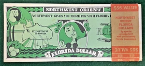 Complete Set of 42 Northwest Orient Florida Dollars of 1974 Statewide Locations - Picture 1 of 4