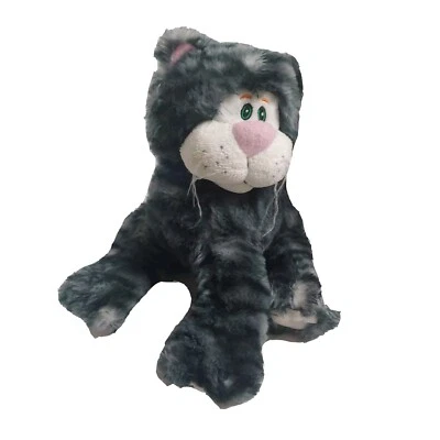 Primeiro e principal 11" gato cinza doce posável fofinho macio animal - Imagem 1 de 4