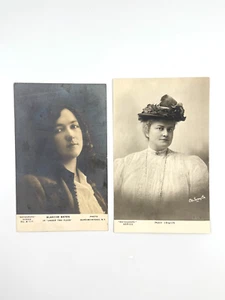 Lot of 2 RPPC Rotograph Actress Postcards, May Irwin & Blanche Bates - Bild 1 von 5
