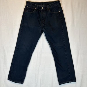 Levis 501XX Jeans Herren 33x36 Blau Button Fly Denim Dark Wash Original Fit Modern - Bild 1 von 23