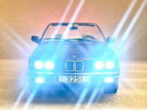 BMW 325i E30 Maroon Convertible Custom WORKING LED Light 1/18 EXCLUSIVE MCG